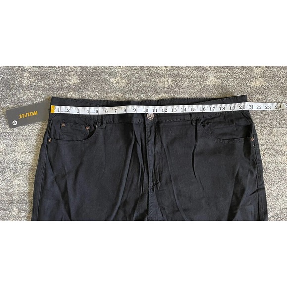 Wulful Mens Size 42 Jeans Black Denim Pants NWT M9 - Picture 7 of 10